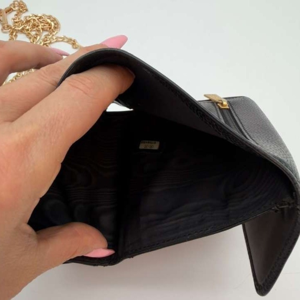 Chanel CC Black Caviar Leather Wallet Authentic Vintage With Certificate - Picture 6 of 16